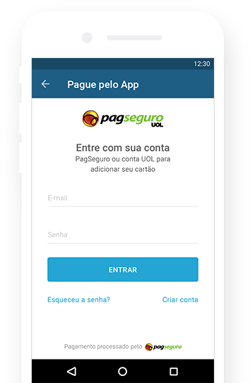 Celular com aplicativo